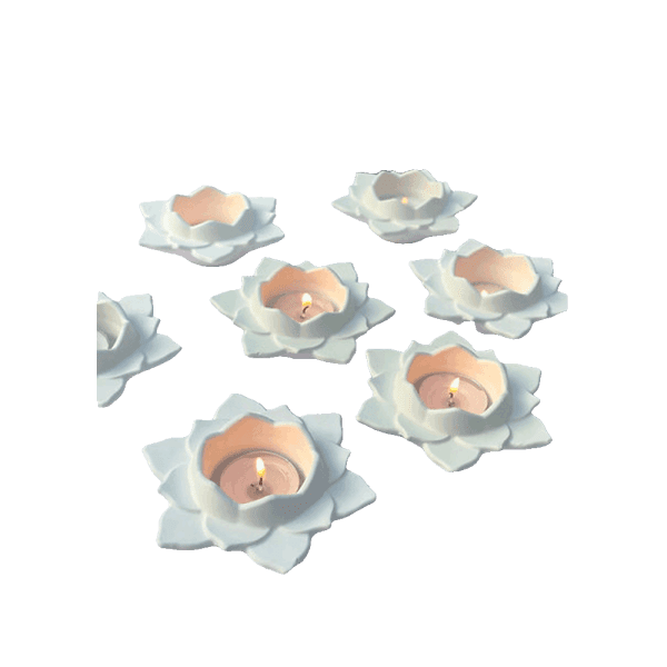 Open Lotus Diyas Set of 2